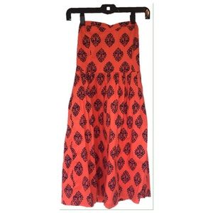 NWOT Old Navy Coral Strapless Cotton Sundress
